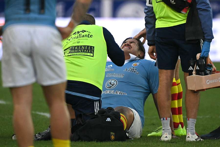 Entorse du genou gauche pour le Perpignanais Posolo Tuilagi, sorti sur blessure face à Montpellier