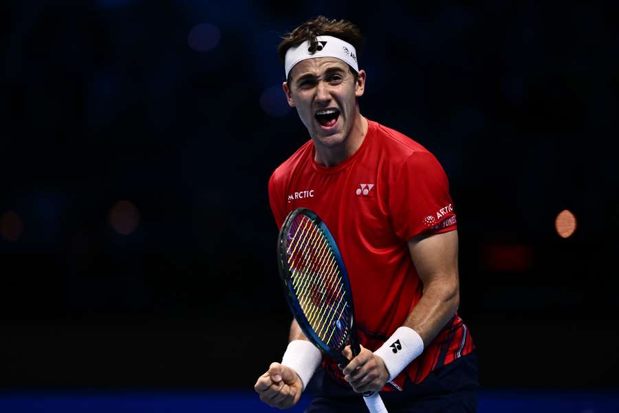 O norueguês Casper Ruud garantiu vaga na semifinal do ATP Finals