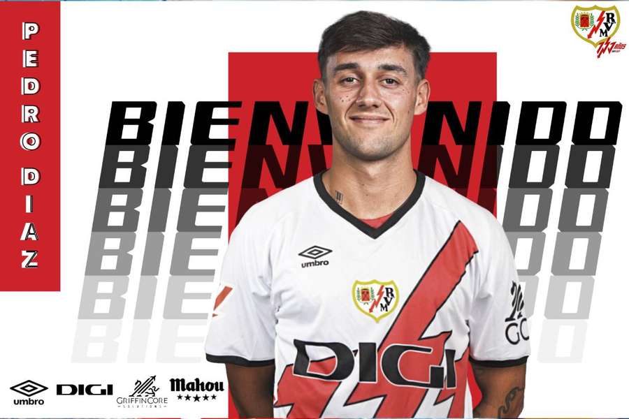 Pedro Díaz, nuevo refuerzo del Rayo