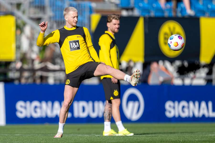 Reus op de training