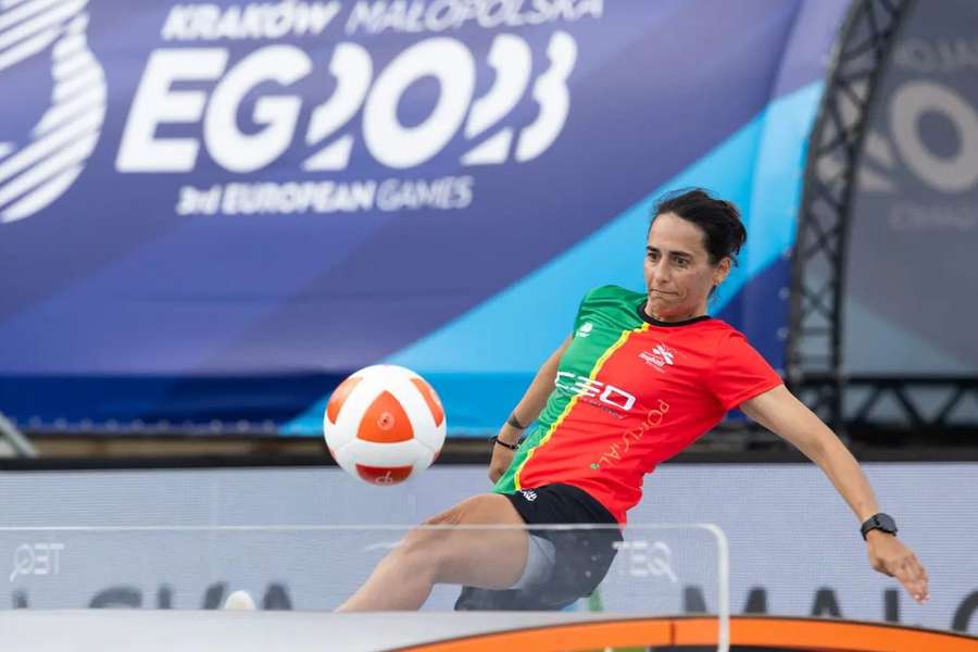 Carla Couto representa Portugal nos Jogos Europeus na modalidade de teqball