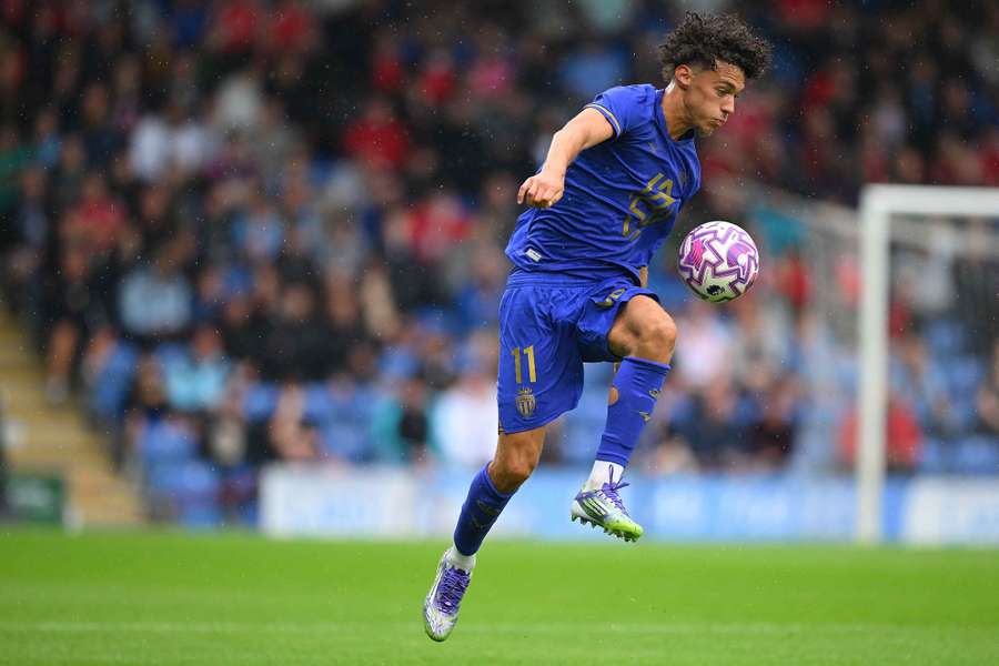 Akliouche avec Monaco en pré-saison.