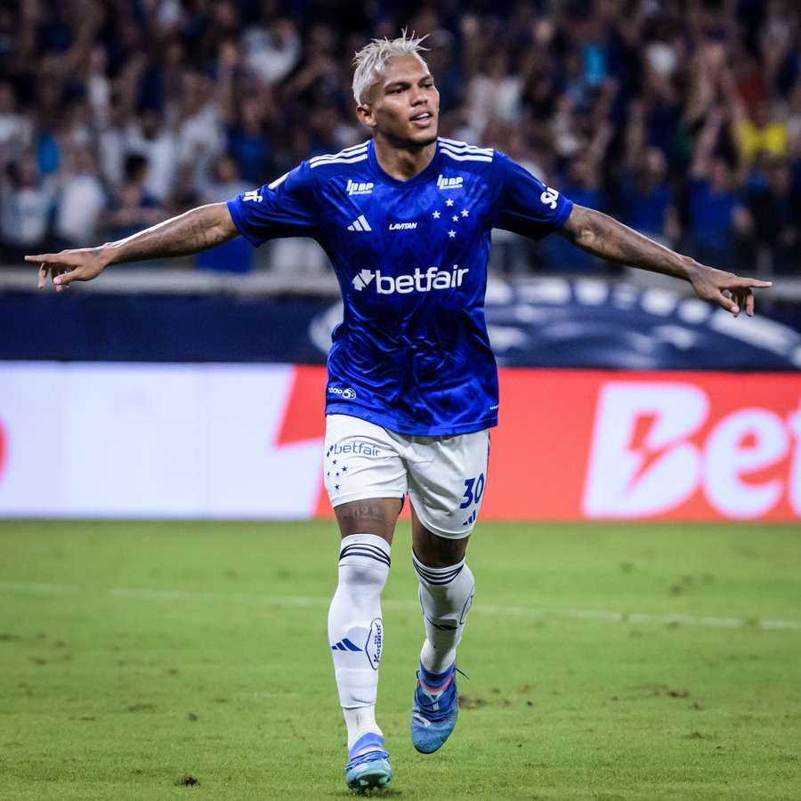 Gabriel Veron jogou pelo Cruzeiro em 2024