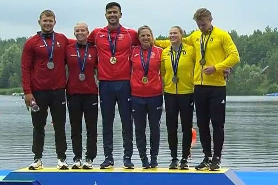 Kevin Santos e Teresa Portela conquistaram título europeu de K2 200 metros