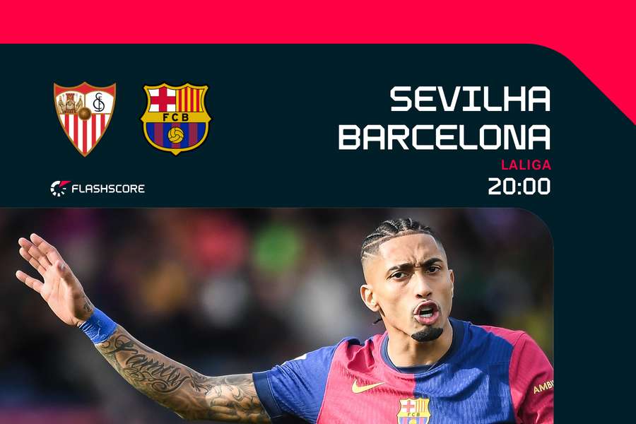 O Barcelona visita o Sevilha este domingo