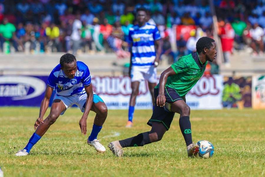 Gor Mahia's Lawrence Owino versus AFC Leopards Gor Mahia's Lawrence Owino versus AFC Leopards