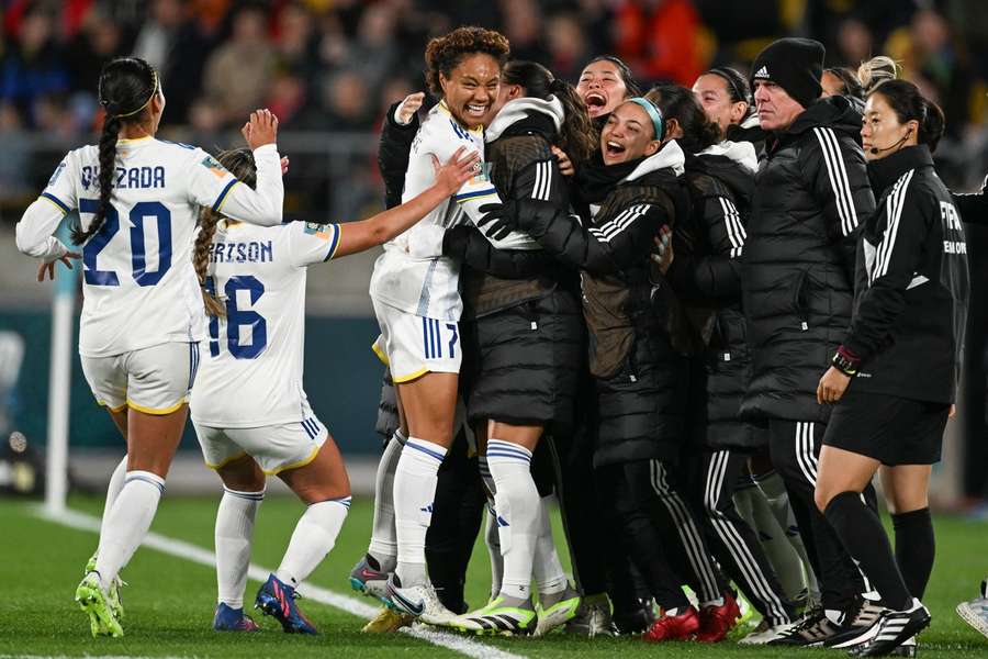 Philippines celebrate Bolden's goal