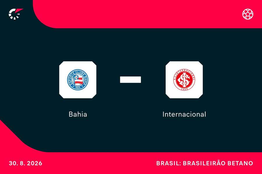 Bahia e Internacional se encontram neste domingo (30), às 19h30, na Arena Fonte Nova, em Salvador Bahia e Internacional se encontram neste domingo (30), às 19h30, na Arena Fonte Nova, em Salvador