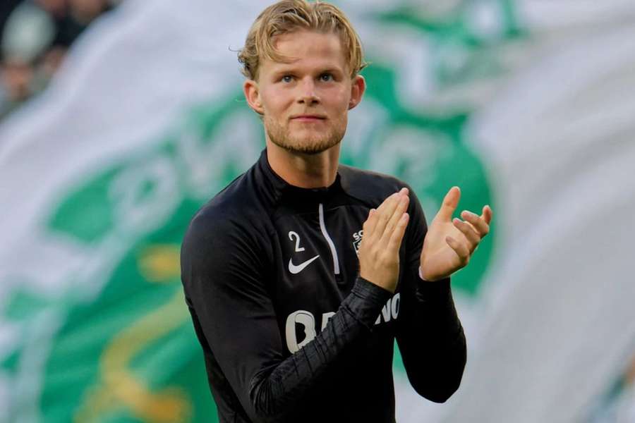 Morten Hjulmand, médio e capitão do Sporting Morten Hjulmand, médio e capitão do Sporting
