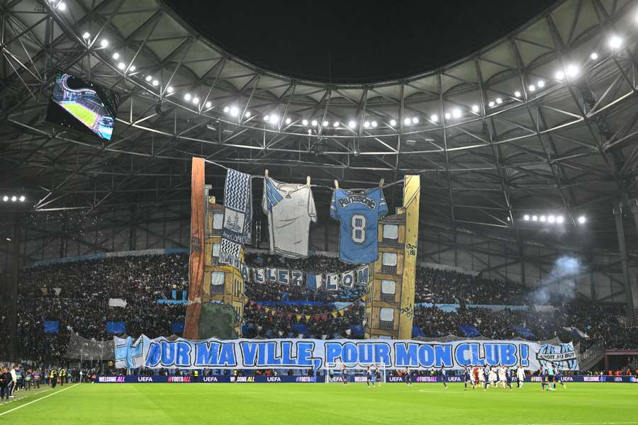 Le Vélodrome lors du dernier match de Ligue des champions.