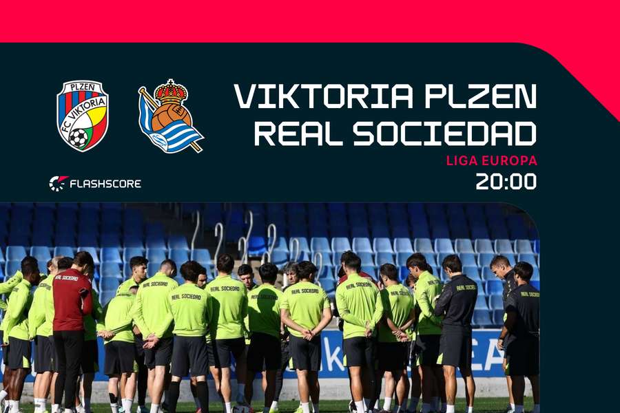 A Real Sociedad no seu último treino antes de viajar para a República Checa.