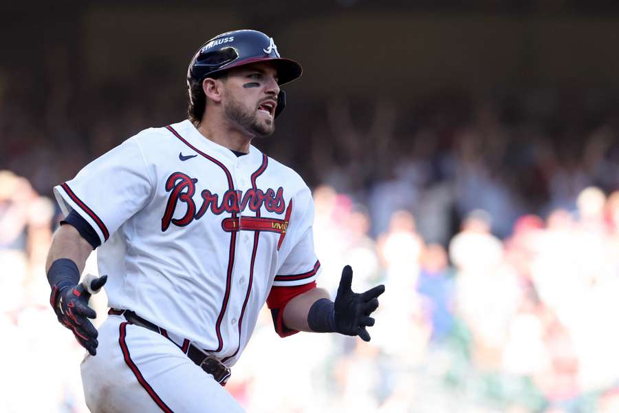 Austin Riley scored the go-ahead homer for the Atlanta Braves in their NL wildcard series opener win. Austin Riley scored the go-ahead homer for the Atlanta Braves in their NL wildcard series opener win.