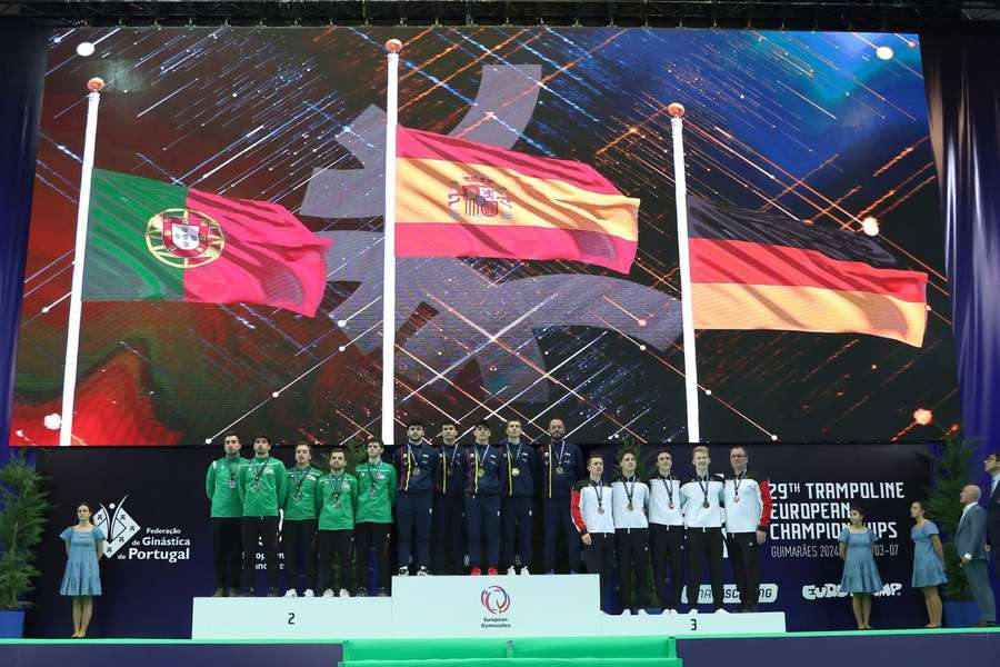 Portugal já conquistou quatro medalhas na 29.ª edição dos Europeus de Trampolins