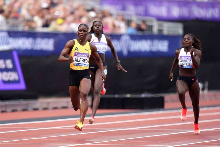 Alfred in action at the London Diamond League