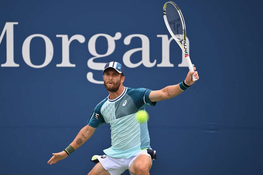 Moutet in action at the US Open