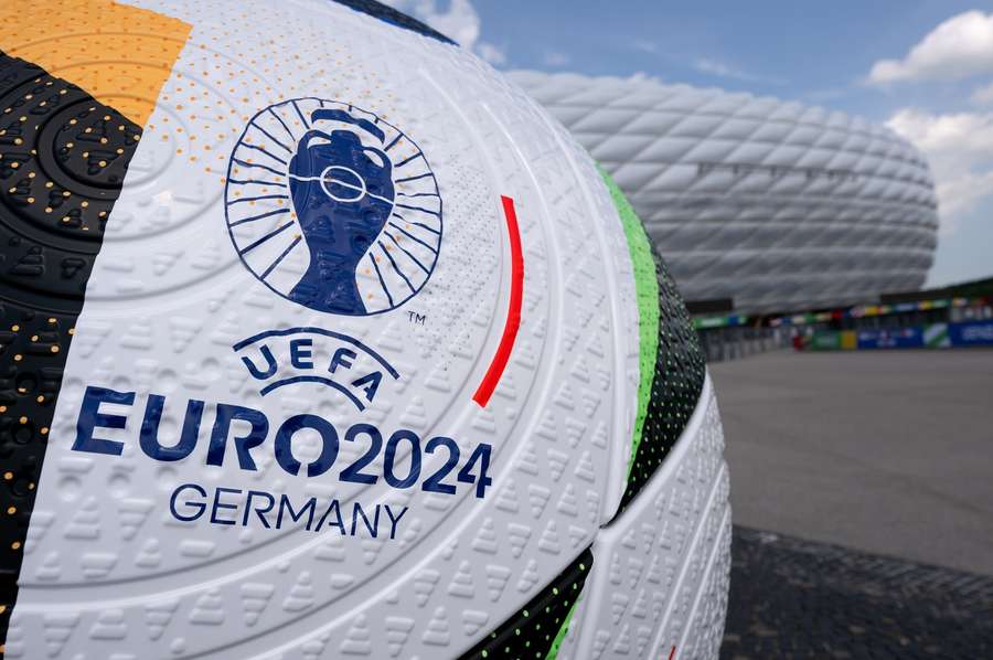 The official match ball, known as the Fussballliebe