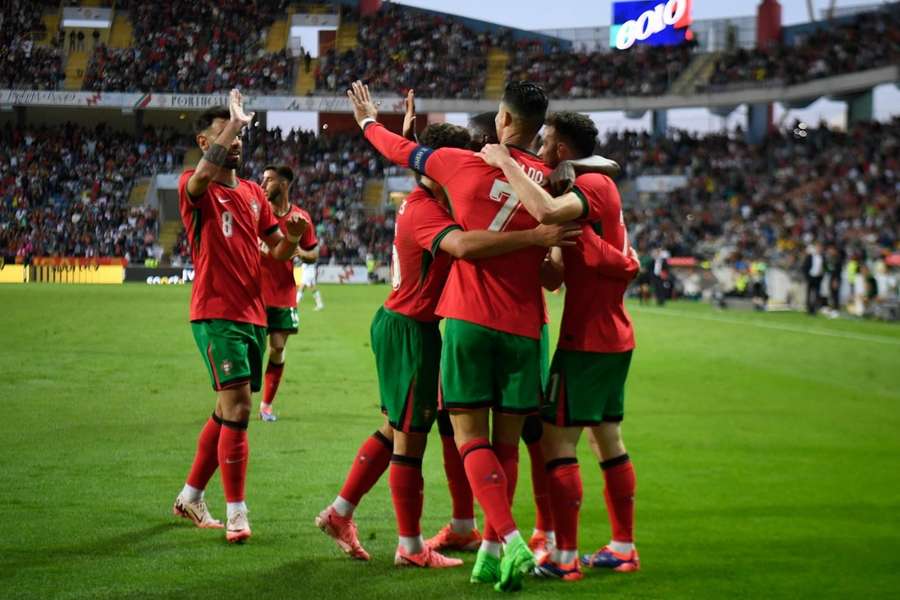 Le Portugal en match de préparation.