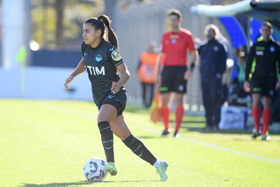 Ines Belloumou in action for Lazio Ines Belloumou in action for Lazio
