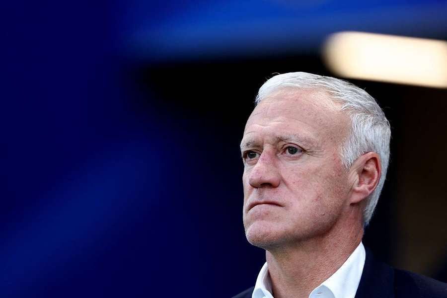 Deschamps durante la partita contro il Lussemburgo.