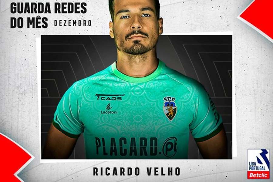 Ricardo Velho foi o melhor guarda-redes de dezembro