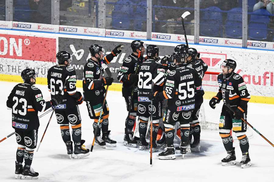 Košice naďalej kraľujú extraligovej tabuľke. 