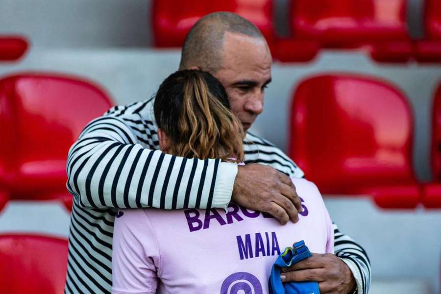 O pai de Maia acompanha praticamente todos os jogos da filha
