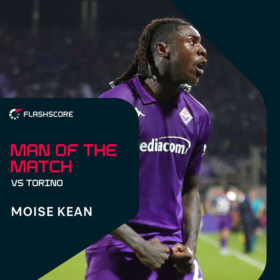 Moise Kean MVP della partita contro il Torino