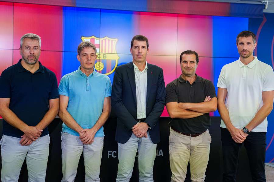 Algunos responsables de secciones del Barça