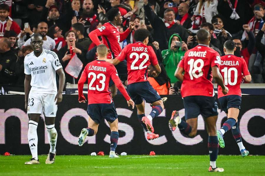 Jonathan David garantiu a vitória do Lille sobre o Real Madrid