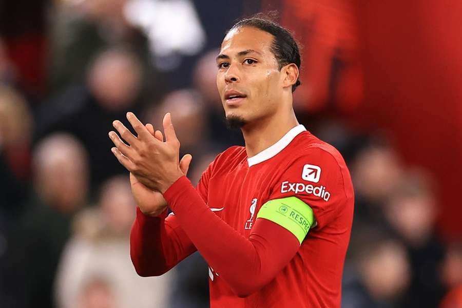 Virgil van Dijk played the last 25 minutes of the match against Sparta