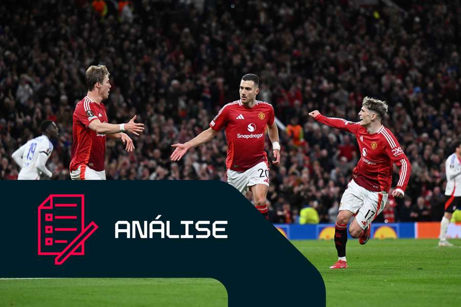 Dalot festeja o seu golo em Lyon