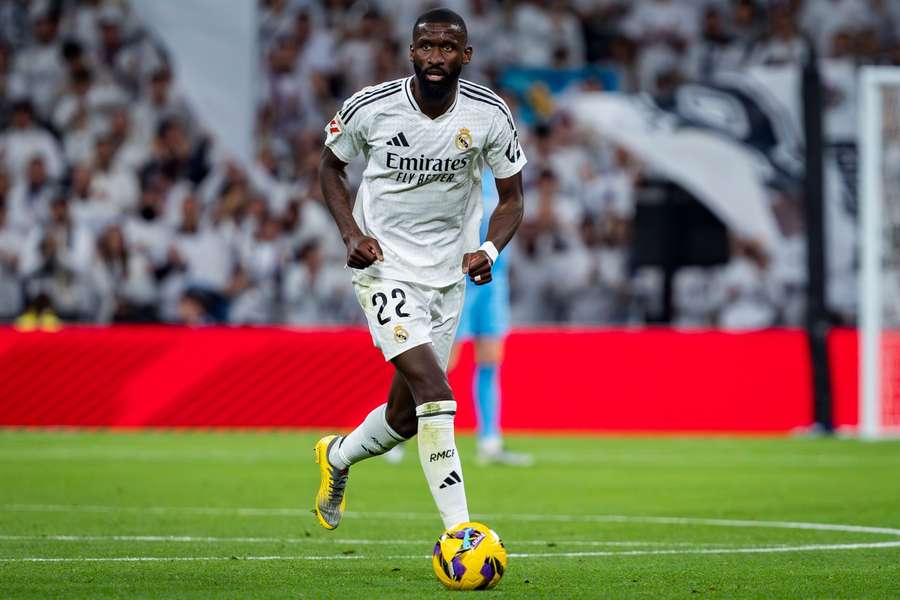 Antonio Rüdiger com a camisola do Real Madrid