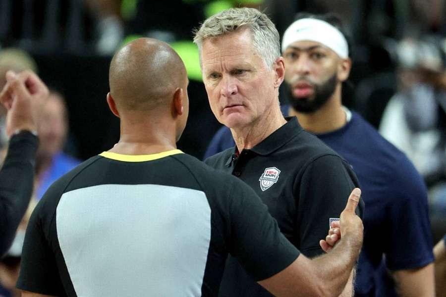 Steve Kerr lors du match face au Canada.