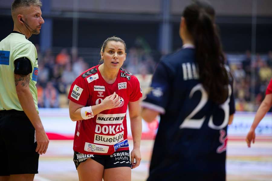 Nora Mork played a great game for Team Esbjerg
