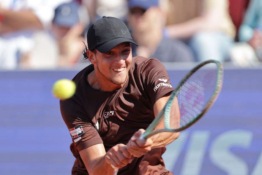 Luciano Darderi in azione