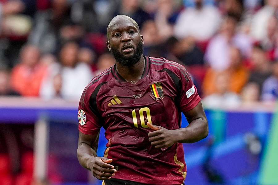 Romelu Lukaku of Belgium in action during Euro 2024 