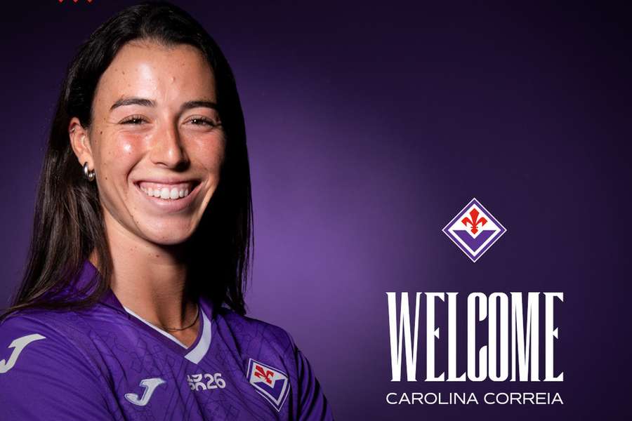 Carolina Correia assinou por três anos com a Fiorentina Carolina Correia assinou por três anos com a Fiorentina
