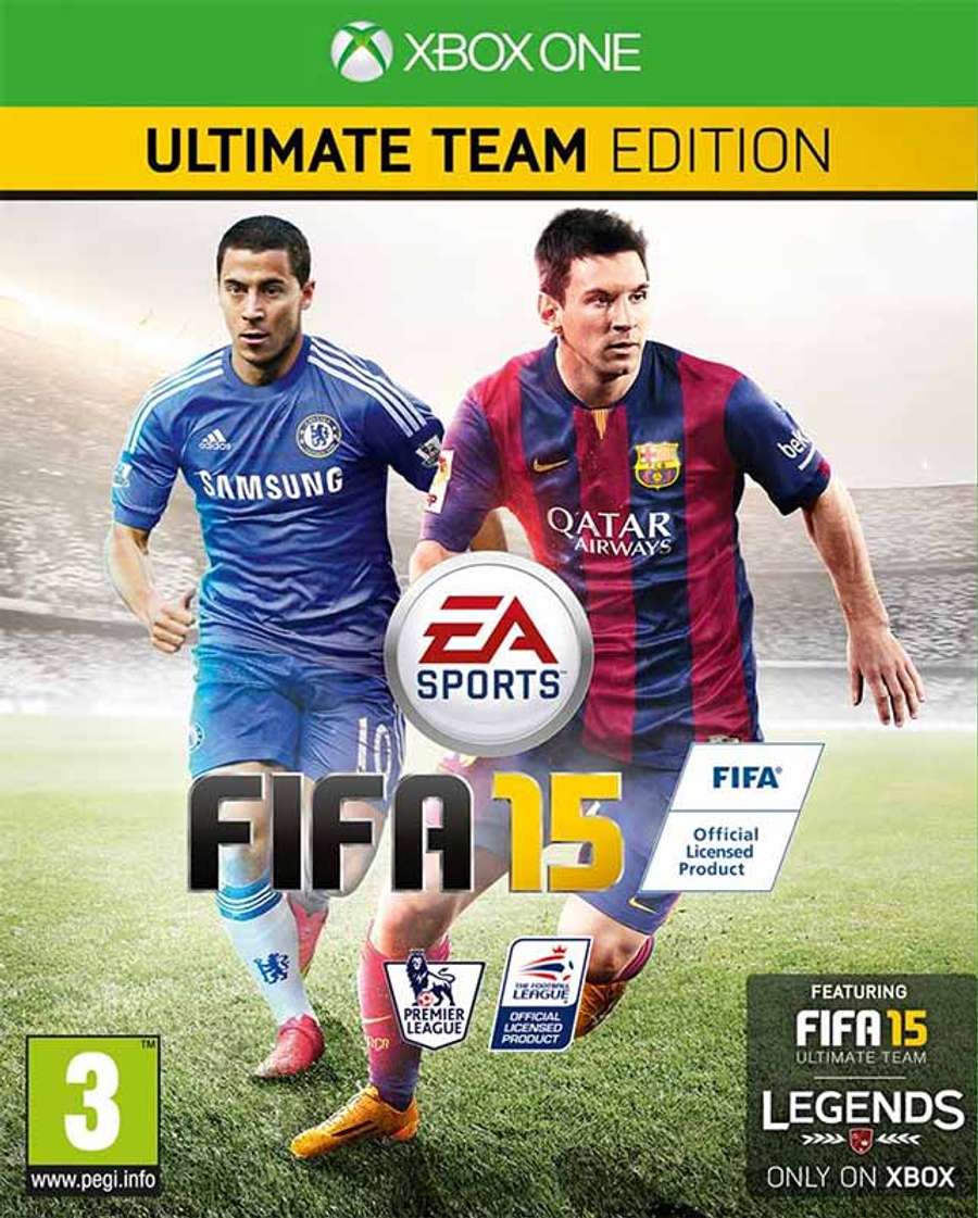 A capa do FIFA 15 no Reino Unido