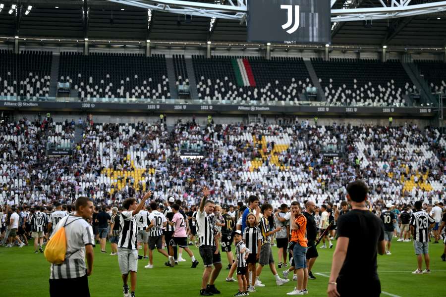 I tifosi della Juve in campo I tifosi della Juve in campo