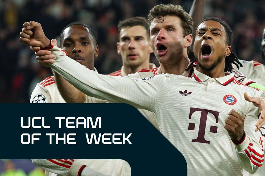 Il Bayern è ben rappresentato nella squadra della settimana
