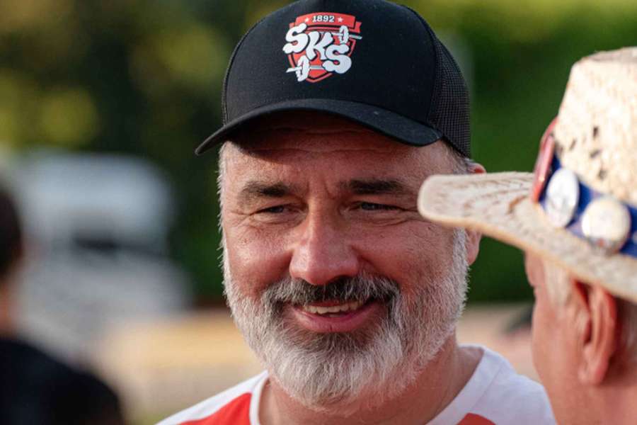 Trenér Slavie Jindřich Trpišovský.