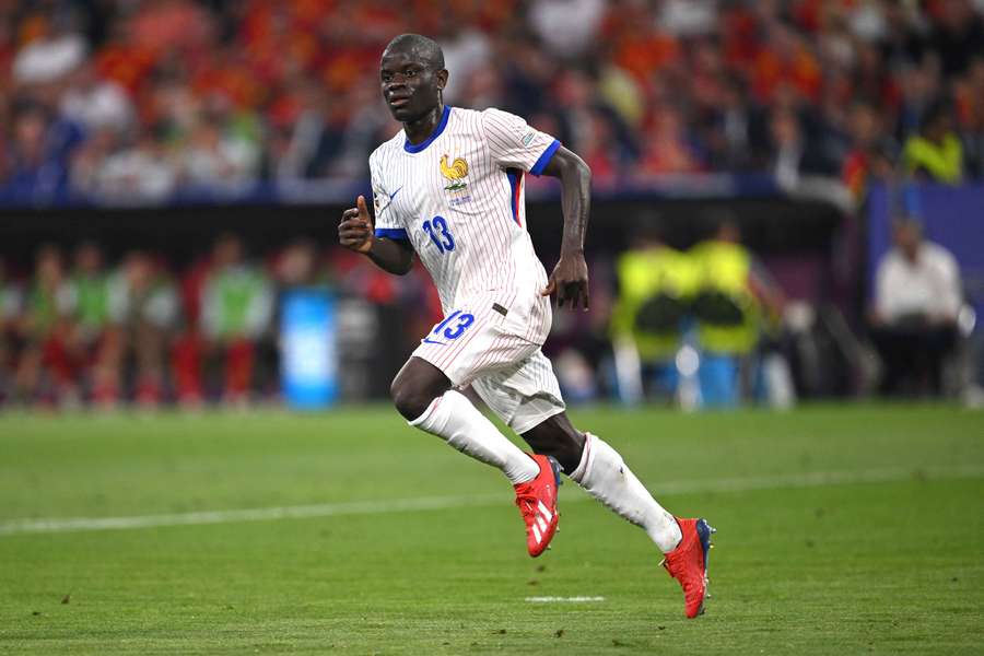 N'golo Kanté ao serviço de França no Euro-2024