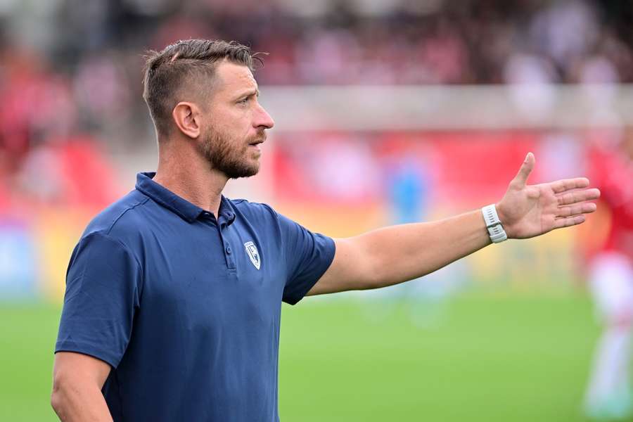 Trenér Pardubic David Střihavka.