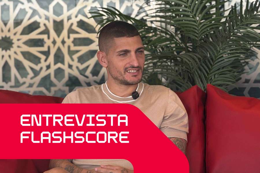 Verratti durante a entrevista ao Flashscore