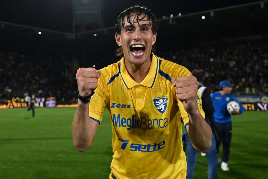 Frosinone lors de la remontée en mai. Frosinone lors de la remontée en mai.