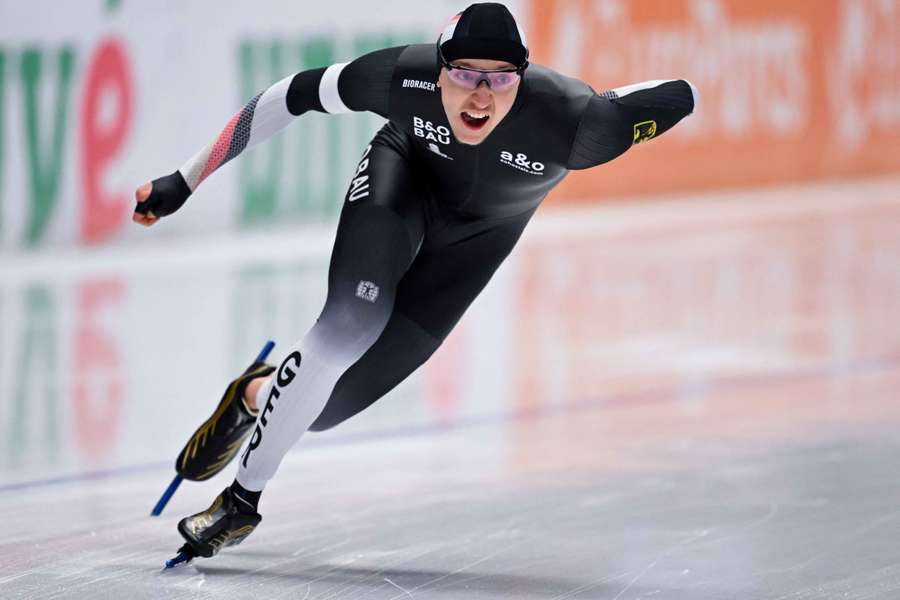 Finn Sonnekalbs gilt als die "Zukunft des Eisschnelllaufens" in Deutschland