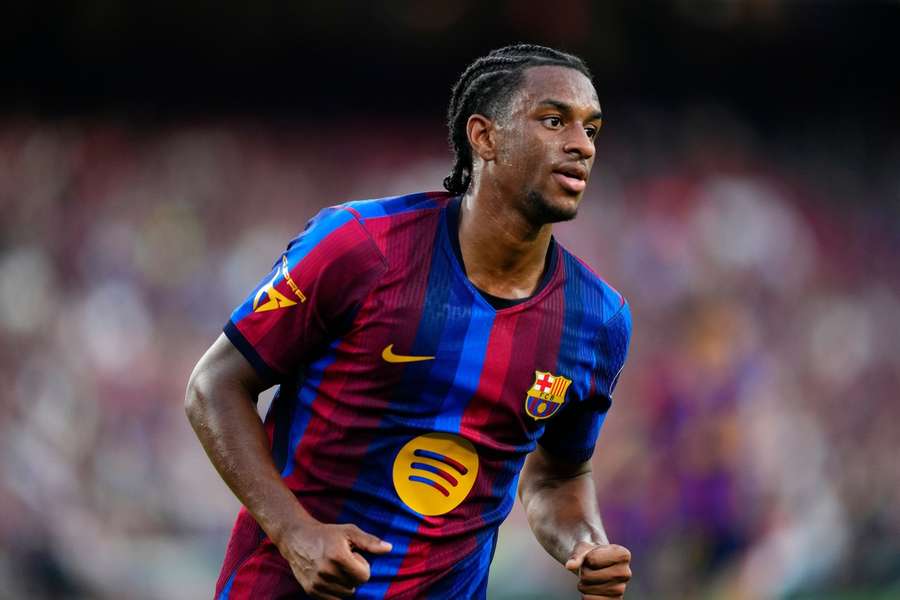 O defesa do Barcelona Alejandro Balde O defesa do Barcelona Alejandro Balde