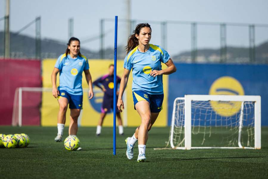 Aitana Bonmatí, presente en el entrenamiento del jueves Aitana Bonmatí, presente en el entrenamiento del jueves