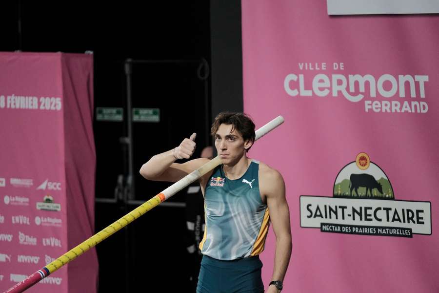 Duplantis set a new world record of 6.27m on Friday