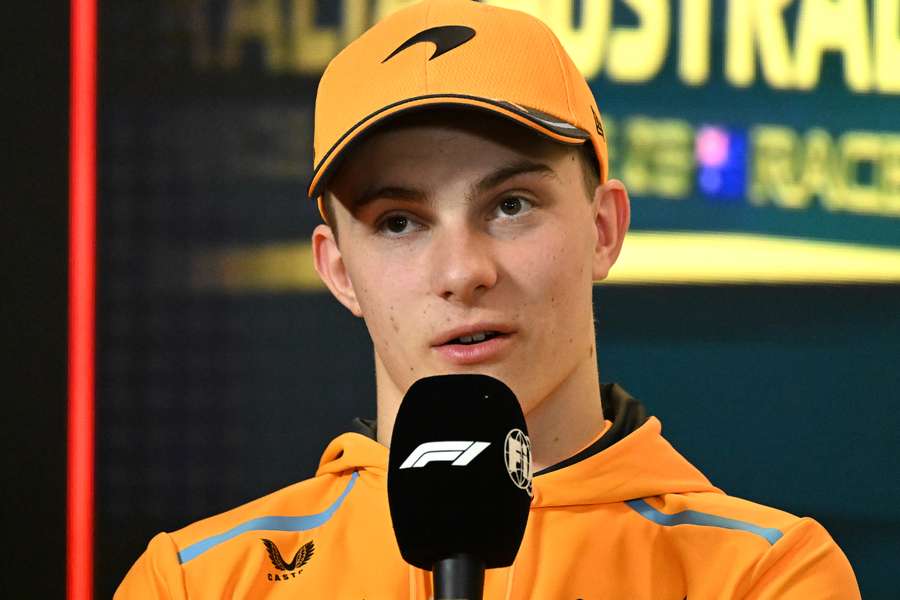 Oscar Piastri speaks at a press conference ahead of the 2023 Formula 1 Australian Grand Prix